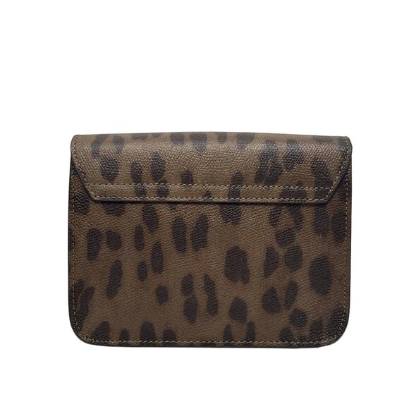 Auth FURLA Metropolis - Khaki Black Leather Shoulder Bag - Picture 3 of 9